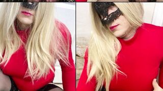 Crossdressing trans compilation of horny outfits and being a floozy Crossdresser