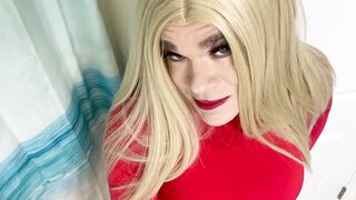 Crossdressing trans compilation of horny outfits and being a floozy Crossdresser