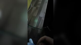 Girfriend clean my pc and cock part1