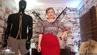 Anal serf! Take off your raiment! Get on your knees! Show me your sexy little anal opening! Wow, how sexy it's! I wanna shove smth fantastic into your gap! Come on, bow over, let me screw u.