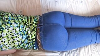 The large butt of a 58-year-old Latin mother, this babe shows it off in jeans, pants and nude