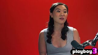 Outstanding Oriental playgirl happy her needs and hawt mother I'd like to fuck masturbated for the Playboy