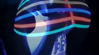 Samantha Saint gets off in this super sexy ebony light solo