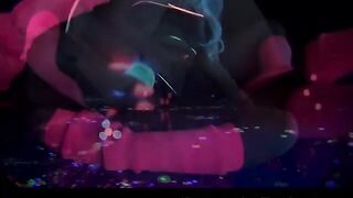 Samantha Saint gets off in this super sexy ebony light solo