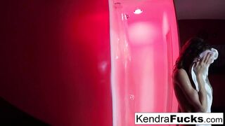 Kendra Cole takes a hot shower!