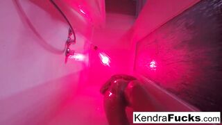 Kendra Cole takes a hot shower!