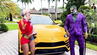 The Joker Unloading In Harley Quinn! Astounding Sexy Sex With Jason Luv And Kali Roses