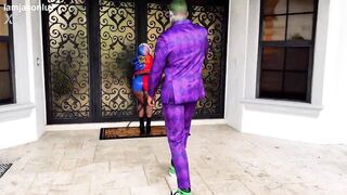 The Joker Unloading In Harley Quinn! Astounding Sexy Sex With Jason Luv And Kali Roses