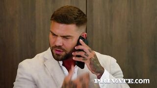 Intimate.com - Leya de Santis, Hawt Redhead Gets Wild in a double penetration Three-some