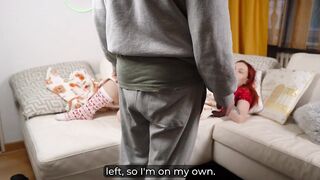 Shocking! Step Mommy Sucks Step Son's Knob as Santa & Gets Giant Boobs After Creampie Desire