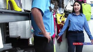 Screwing My Female Colleagues Gorgeous Snatch Along With The Shoplifter This babe Assisted