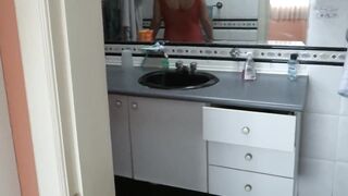 2 cameras from stepmother making me cum and taking my milk