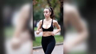 Hawt sporty honeys flashing their tits at the park - 1 [AI]