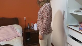 It excites me to show myself off in front of my stepson's allies, watching 'em stroke