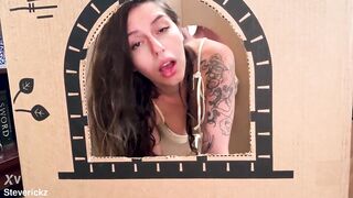 Squirty Stepdaughter Gets STUCK So Stepdad Bangs Her Curly Snatch - Chloe Kreams, Steve Rickz