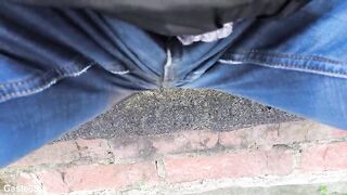 I pee in public place