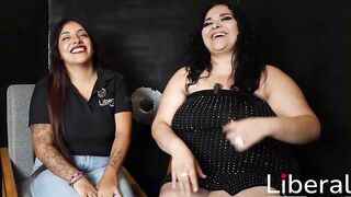 Magnificence gap with a big beautiful woman gal with large breasts and butt