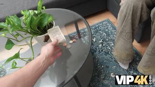 VIP4K. Nasty eighteen-year-old becomes a Cumslut cuz of Debt