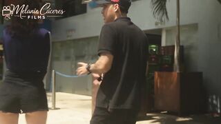 Latin babe with biggest breasts gets banged by a stranger's massive rod