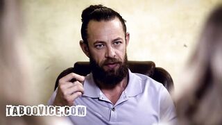 Pervy Councillor Makes Bratty Honeys Screw On The Bed