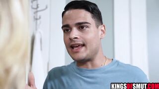 Stepmother Invites Stepson Into Her Washroom