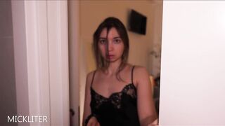 This babe asked me to water her flowers and caught me stroking. A sloppy blow job and a wet booty