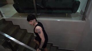 Stepson with a large knob finds his breasty stepmom gratifying herself - Kataleya Gil & Large Jackson