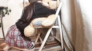 Charming Gal Likes Her Bear & Squirts on It ❤️ Part II