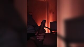 Actually Sexually excited Filthy Homosexual Dude Masturbating Large Cock Whilst Groaning