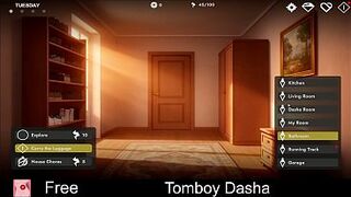 Tomboy Dasha Demo (free game itchio) Visual Novel, Adult, Manga, Dating Sim, Eroge, Erotic, Comics, NSFW, Porn, sex