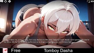 Tomboy Dasha Demo (free game itchio) Visual Novel, Adult, Manga, Dating Sim, Eroge, Erotic, Comics, NSFW, Porn, sex