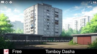 Tomboy Dasha Demo (free game itchio) Visual Novel, Adult, Manga, Dating Sim, Eroge, Erotic, Comics, NSFW, Porn, sex