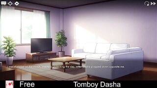 Tomboy Dasha Demo (free game itchio) Visual Novel, Adult, Manga, Dating Sim, Eroge, Erotic, Comics, NSFW, Porn, sex