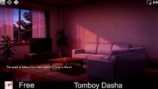 Tomboy Dasha Demo (free game itchio) Visual Novel, Adult, Manga, Dating Sim, Eroge, Erotic, Comics, NSFW, Porn, sex