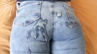 I love your large dong cumming in my butt with the jeans on, give me full milk