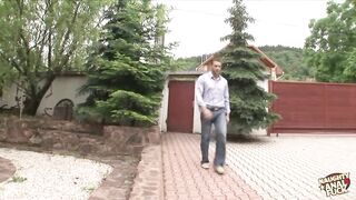 2 breasty babes share a large jock