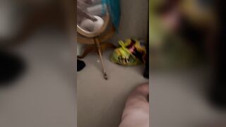 Bulky teen getting drilled