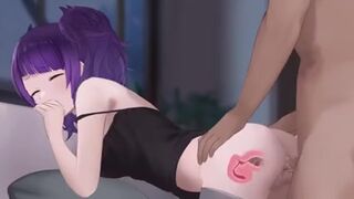 Anime X-ray Dog style creampie twice