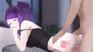 Anime X-ray Dog style creampie twice