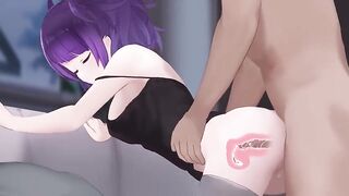 Anime X-ray Dog style creampie twice