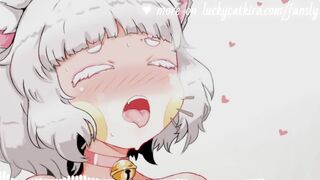 Erotic ASMR Cat Beauty Gives U Breathy Kisses, Ear Licks, and Groans