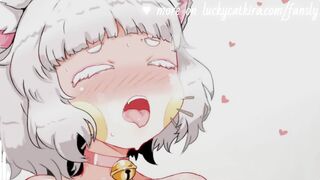 Erotic ASMR Cat Beauty Gives U Breathy Kisses, Ear Licks, and Groans