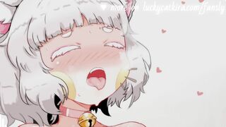 Erotic ASMR Cat Beauty Gives U Breathy Kisses, Ear Licks, and Groans