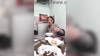 My lewd girlfriend gets bare in front of her mama