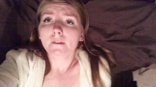 Ginger Wilde screws right soaked vagina close up.