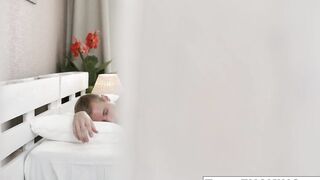 Hot brunette hair Katty receives a rod in her constricted teen booty