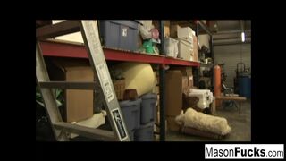 Mason is interrupted from her shoot to take the load