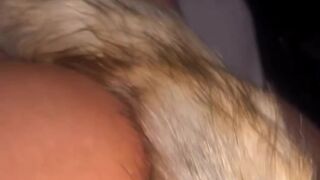 Opening up her Latin babe booty with a hawt tail booty-plug getting her willing for some DP