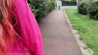 No PANTS in PUBLIC - A Chap Makes Her SQUIRT on a Street Bench - That babe Takes Him Home