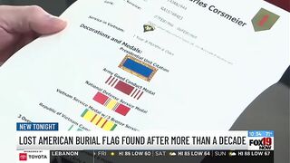 My actual step daddy discovered his burial flag